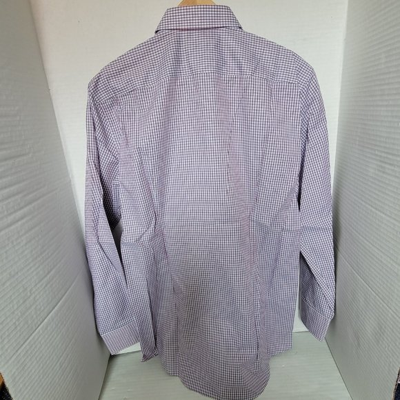New Hugo Boss Mens Small Check Shirt Button Down Long Sleeve Sharp Fit 15.5 32/3 - Picture 11 of 13